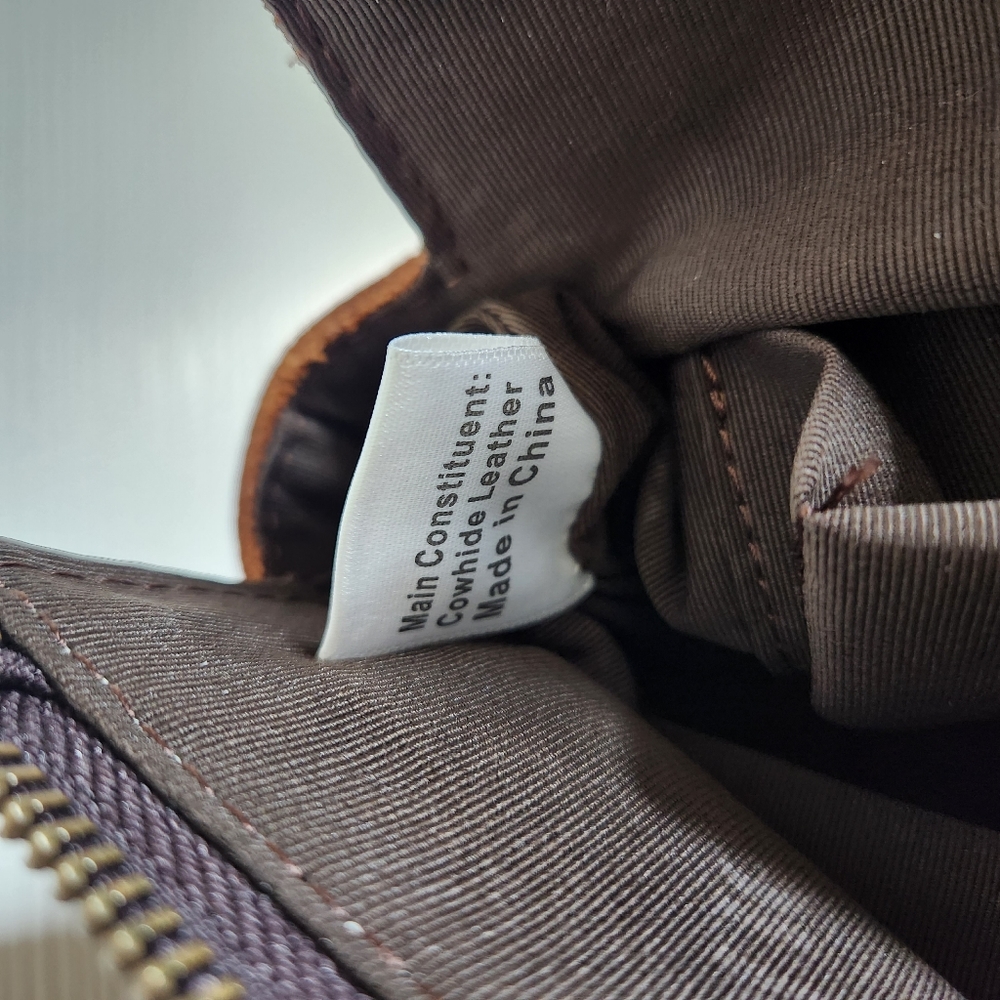 Leather Backpack Tote in Distressed Brown - Picture 15 of 16